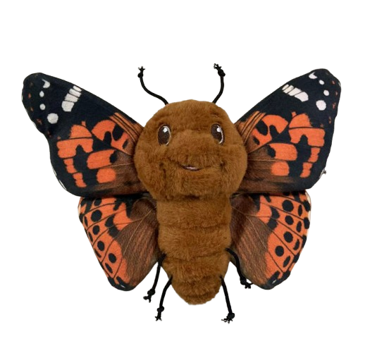 Painted Lady Butterfly Plush - Educational Learning Companion